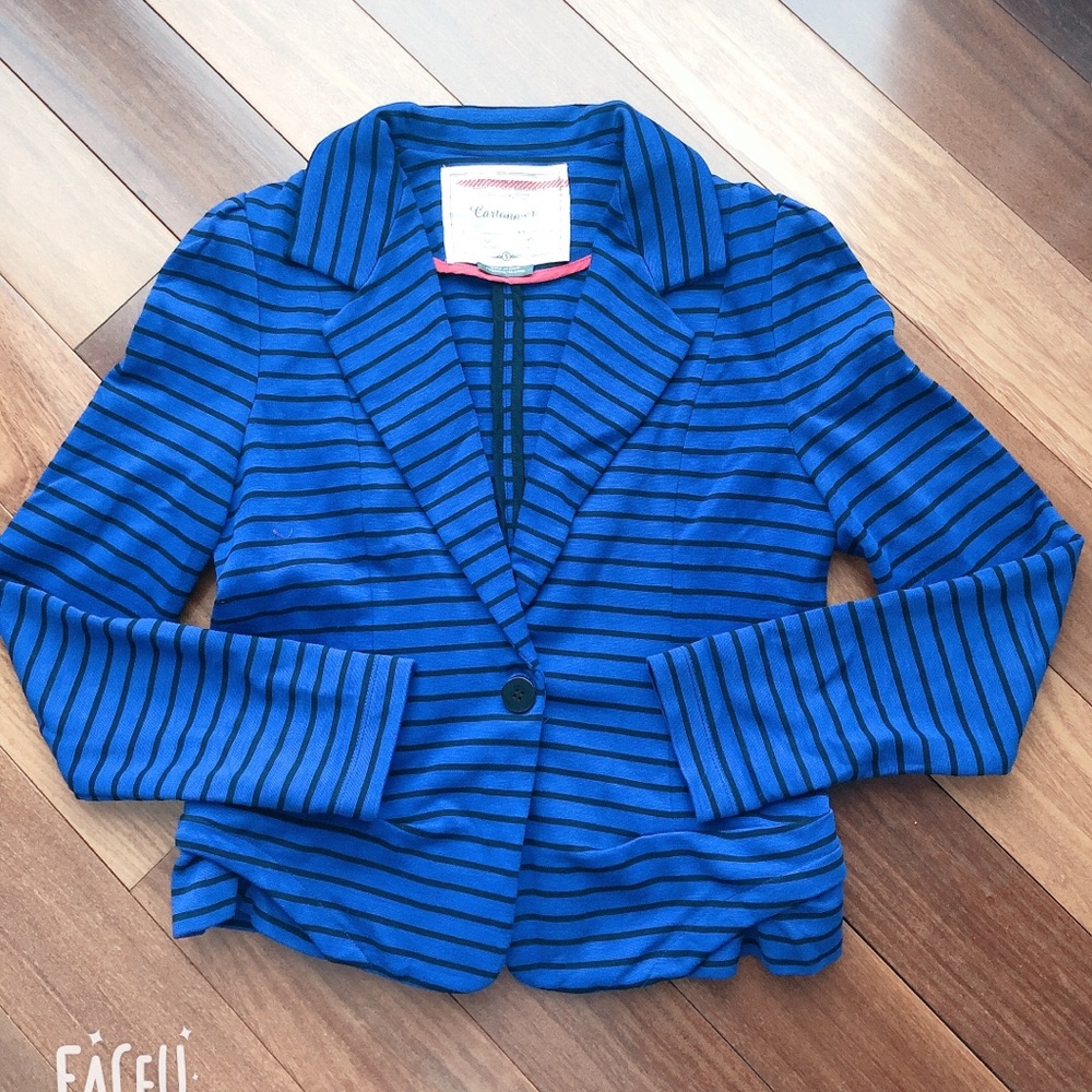 Anthropologie cartannier crop blazer smalll